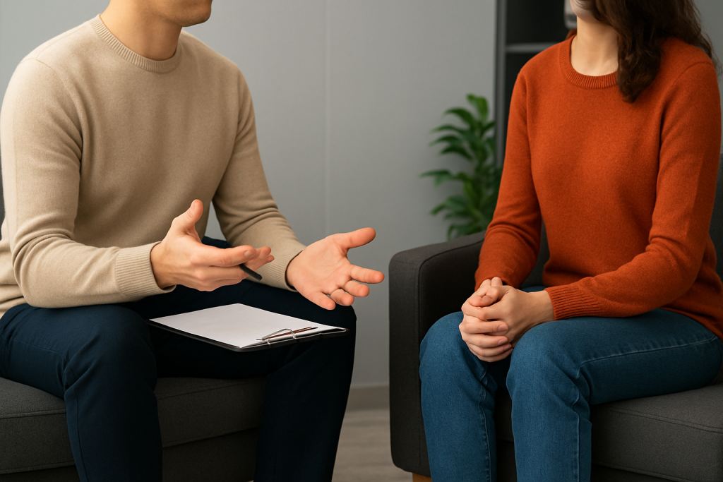 Counselor in seduta di counseling professionale